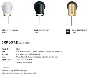 Aplica de perete directionabila design modern Explore alama