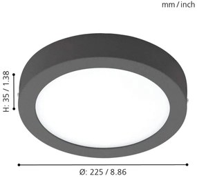 Eglo 98173 - Lampă LED reglabilă pentru exterior ARGOLIS-C LED/16,5W/230V IP44