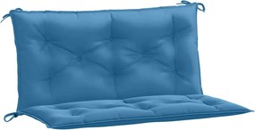 vidaXL Pernă bancă de grădină 2 buc melanj albastru 100x50x7 cm textil