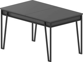 Masa extensibila 855DTE4603, gri inchis/negru, PAL melaminat/metal, 13
