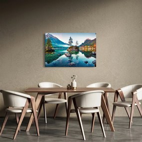 Tablou - Lacul Hintersee, Alpii Bavarezi, Austria (90x60 cm)