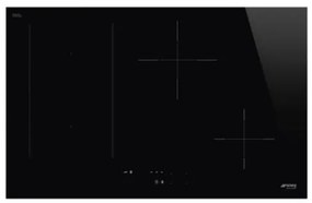 Plita incorporabila cu inductie Smeg SIM3844D, 80 cm latime