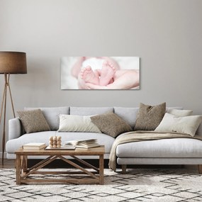 Tablou cu piciorușele de copilaș (120x50 cm)