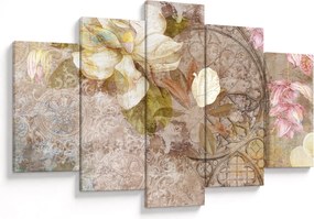 Tablou - Ornament de flori (150x105 cm)