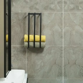 Suport prosop , din metal pentru baie, 60 cm