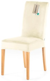 Restilo Husă pentru scaun Sento crem, 48 x 48 x 58+ 10 cm, set de 6 bucăți