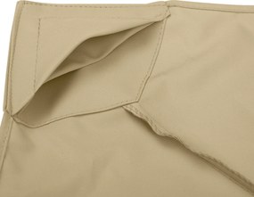 Outsunny Acoperiș de Rezervă pentru pavilion de Grădină Pânză de Rezervă pentru pavilion tonel Tendă 3 x 3 m Bej | Aosom Romania