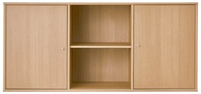 Comodă în culoare naturală joasă cu aspect de lemn de stejar suspendată 133x61 cm Mistral – Hammel Furniture