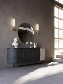 Aplica de perete LED design LUX, fabricata manual TYPHA