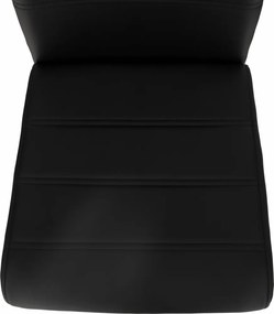 Scaun dining, negru / crom, VATENA