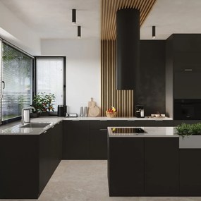 Plafonieră neagră/argintie Crown – Sollux