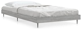 832275 vidaXL Cadru de pat, gri sonoma, 90x200 cm, lemn prelucrat