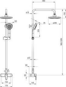 Set de dus cu baterie din seria Corio