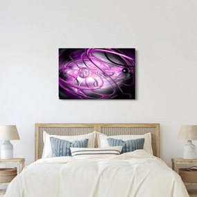 Tabloul cu abstracție frumoasă în violet (90x60 cm)