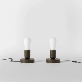 Veioza minimalista din alama Sputnik