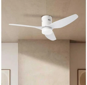 Ventilator LED de tavan ZEVENTI PADUA LED/18W/230V Wi-Fi Tuya alb + telecomandă
