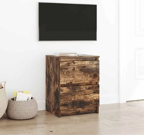 vidaXL Dulap TV Stejar afumat 40x35x54 cm Lemn prelucrat