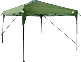 vidaXL Cort cu Copertină Manual Verde 290 x 290 x 251 cm țesătură