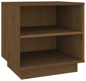 813331  Bedside Cabinet Honey Brown 40x34x40 cm Solid Wood Pine 1, maro miere