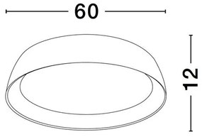 Plafoniera LED design modern SIGI D-60cm