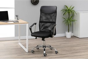 Scaun de birou negru tapițat Arco – Bonami Essentials