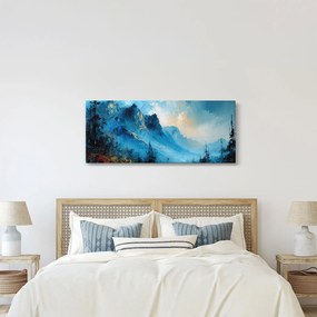 Tablou - Pictura munților (120x50 cm)