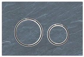 Placa de actionare Geberit Sigma 21, ardezie mustang, inele crom - GEB115.884.JM.1