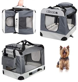 Deuba Geanta portabila pentru caini M 60x42x42 cm - gri