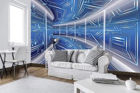 Fototapet - Coridor  albastru (152,5x104 cm)