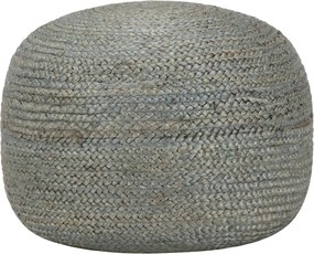 vidaXL Taburet lucrat manual, verde olive, 45x30 cm, iută