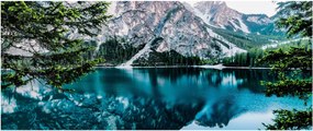 Tablou - Lac în Alpi (120x50 cm)