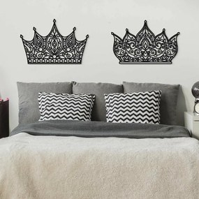 DUBLEZ | Coroană decorativă - Tablou deasupra patului - Regina și regele