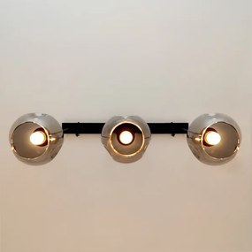 Lustră pe cablu LILI 3xE27/15W/230V negru/gri