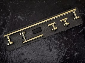 Set accesorii pentru baie Ari auriu 4 piese