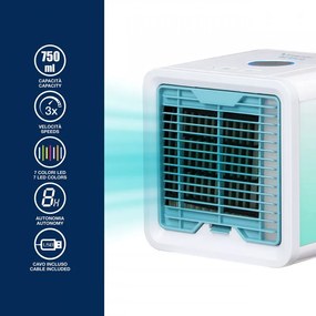 Resigilat: Racitor de aer Beper P206RAF200, 5 W, 3 viteze, Autonomie 8 ore, 750 ml, LED, USB, Alb