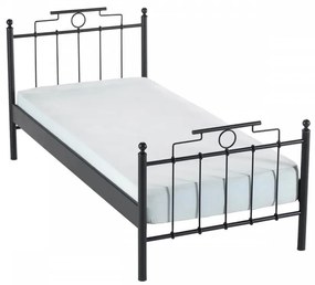 Pat 1 Persoana Hatkus, 90x190 cm, Negru