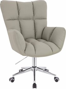 HR650K Scaun Culoare in Piele Ecologica Premium Soft cu Bază Cromata