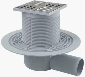 Sifon pardoseala 105 x 105/50 cu inaltator, iesire laterala, sistem de retinere a mirosurilor APV1311 Alca