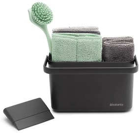 Set pentru spălat vase gri închis din plastic reciclat SinkSide – Brabantia