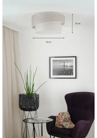 Plafonieră Brilagi DOVER SHINE 1xE27/15W/230V d. 50 cm gri/crem
