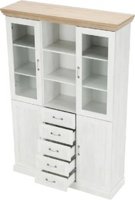 Vitrină, pin nordic/stejar sălbatic, ROYAL W2D