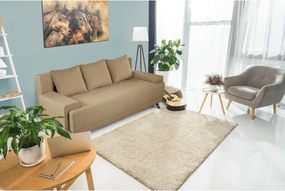 Canapea Extensibila Roma, 205x90x86 cm + lada de depozitare, cappuccino