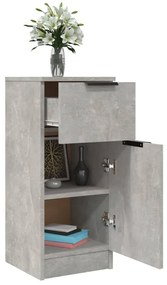 Servante, 2 buc., gri beton, 30x30x70 cm, lemn compozit 2, Gri beton