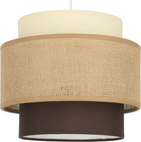 Brilagi - Lustră suspendată pe cablu RESNA, 2xE27/60W/230V, Ø 30 cm, bej/negru