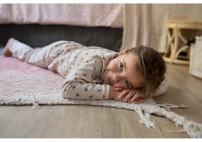 Covor pentru copii roz lavabil/țesut manual din bumbac 100x150 cm Ramona the Radish – Lorena Canals