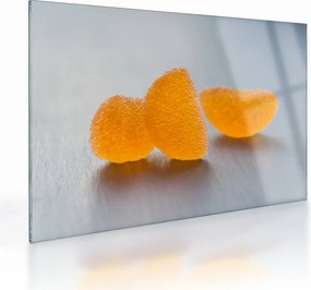 Tablou pe sticlă cu mandarine (70x50 cm)