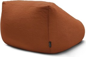 Fotoliu bean bag portocaliu cu tapițerie din blană artificială Lilibet – Bobochic Paris