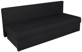 Canapea extensibila Alfi Anthracite 192x80x77 cm cu lada de depozitare, Stripes