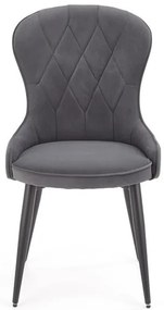 Set 6 scaune K366 velvet gri