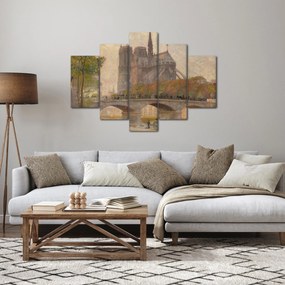 Tablou - Robert William Vonnoh, Notre Dame de Paris, reproducere (150x105 cm)
